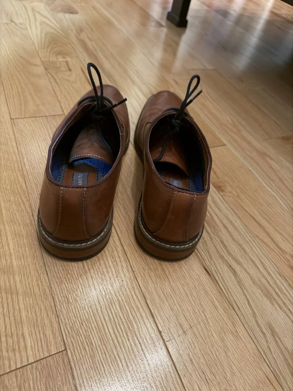 Men's Vince Camuto Brown Leather Oxford Dress Shoes